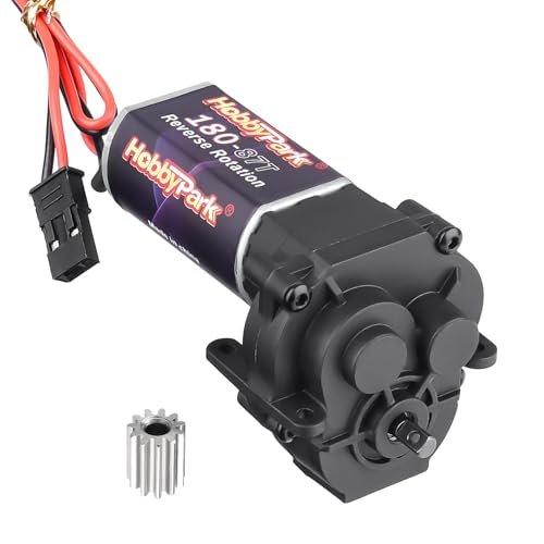 HobbyPark 180 Brushed Motor with Transmission Gearbox 49.4 1 Gears Stainless Steel Pinion 11T Assembly for Traxxas TRX4M 1 18 RC Crawler Car Upgrades 87T Discussed on Best RC Car Forums