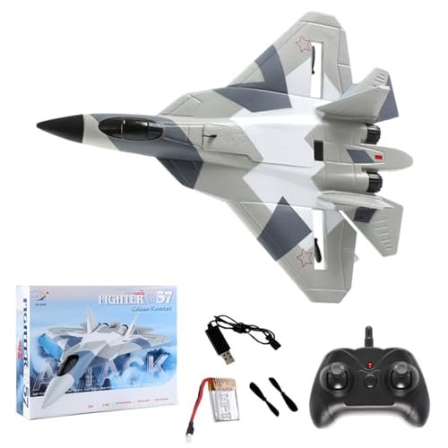 JIKEFUN SU 57 Foam Delta Wing RC Plane 2.4G Remote Control Aircraft EPP Foam Fixed Wing Hand Throwing Glider Toy