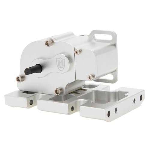 MEUS RACING LCG Transmission Overdrive Gearbox Silver for Axial SCX10 1/10 RC Crawler Shocks