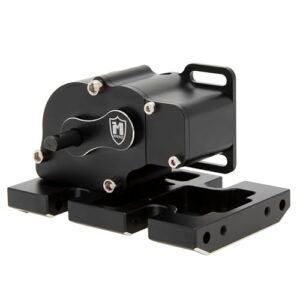 MEUS RACING LCG Transmission Overdrive Gearbox Black for Axial SCX10 1/10 RC Crawler Parts