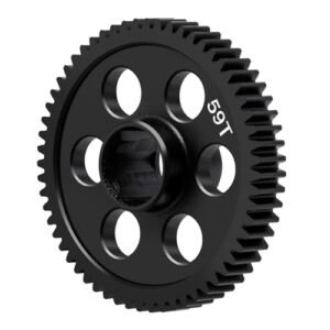 BRKRC Steel Main Gear RC 59T 0.5M Spur Gear Upgrade for Tacon RC Truck Arrma 1 18 Granite Grom Typhon Moiave Grom Desert Truck