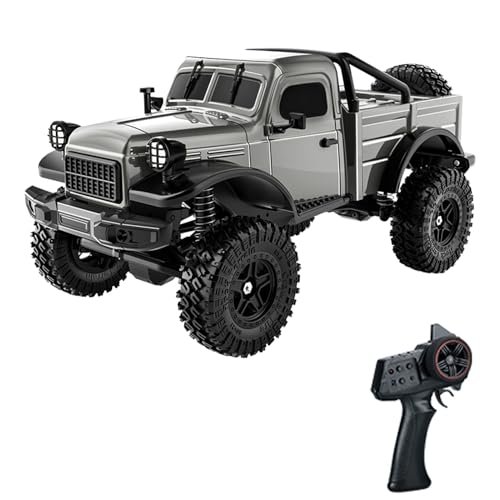 Dodoore D883 RC Crawler Pickup Truck 1/18 Scale 4WD Off Road RC Rock Crawler with LED Lights Perfect for RC Scale Comparison