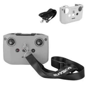 Tineer RC N3 Remote Protective Cover Silicone Case for DJI Neo Mini 4 Pro Air 3S RC Drones Perfect for RC Planes Tucson Enthusiasts Gray