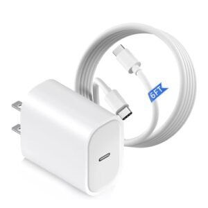 Anker 30W USB C Fast Charger Block with 6FT Type C to C Cable Compatible with iPhone 16 15 Pro Plus Max iPad Pro Air 5 4 Mini 6