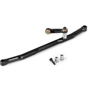 Zolikar Aluminum Alloy Steering Link Upgrade for Nikko Monster Truck RC LOSI 1/18 Mini LMT 4X4 Brushed Monster Truck RTR LOS01026 Black