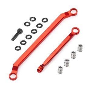 MORFUM Aluminum RC Crawler Car Steering Rod Tie Links High Tightening Linkage for 1 18 Redcat Ascent 18 Upgrades Parts TC3 RC Car Parts
