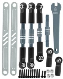 RCYouHott Aluminum Turnbuckles Camber Links Upgrade for ECX RC Cars 1/10 2WD Models Ruckus Axe Brutus Circuit AMP MT DB Crush K&N Torment