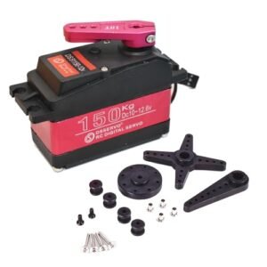 HiRCgo DS51150 150KG Digital RC Servo for Large Scale RC Boat Plans 12V High Voltage Full Metal Gear