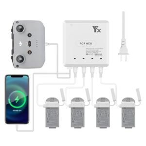 DJI NEO 6 in 1 Quick Charging Hub for 1 4 Scale RC K?nigstiger King Tiger Tank Drone Batteries and Remote Controller