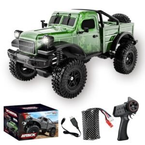 Maisto RC Rock Crawler Radio Control Vehicle 1 18 Scale 4WD Off Road Remote Control Car with LED Lights for Kids Boys