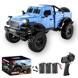 Kodbiby RC Pickup Truck C8813 Dodge Pickup 1 18 Scale All Terrain Remote Control Crawler with RC Car Shock Tools 2.4 GHz 4WD Off Road Rock Car