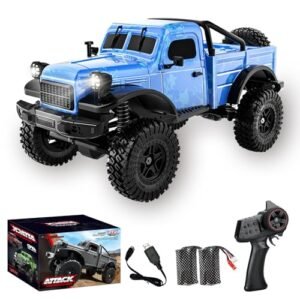 Kodbiby RC Pickup Truck C8813 1:18 Scale All Terrain Remote Control Crawler with RC Car Shock Covers 2.4 GHz 4WD Off Road Rock Car