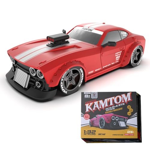 Goekhyrani RC Drift Car Remote Control 4WD 30KMH High Speed Electric Sport with LED Headlights for Adults RTR Version Red