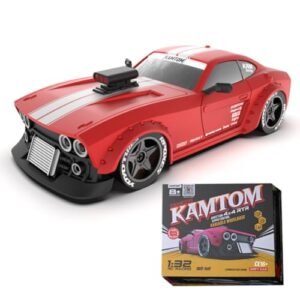 FunXylophy KM3299 1 32 Mini RC Drift Car 2.4G 30KM H Full Proportional 4WD RC Electric Mini Racing Drift Car Model with Headlight and Drifting Tires RTR Version