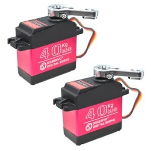 HiRCgo 2Pcs 40KG Digital RC Servo DS3240MG Full Metal Gear High Torque for True Scale RC Trucks