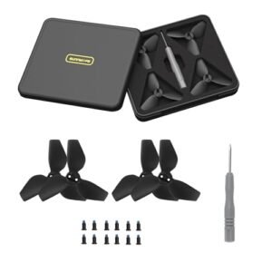 Sinyutia 2 Pairs DJI Neo Propellers Replacement with Storage Box and Screwdriver