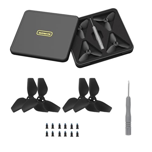 Sinyutia 2 Pairs DJI Neo Propellers Replacement with Storage Box and Screwdriver