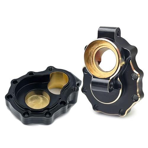 DragoBud 2 Pack Brass Outer Portal Drive Housings for 1/10 Trx4 Trx6 Rc Crawler Upgrades Ideal for Rc Plane Thailand Enthusiasts