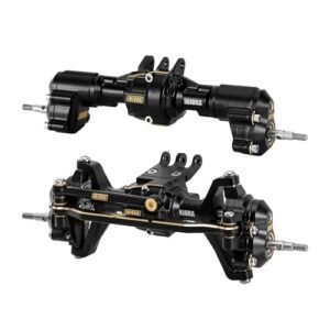 INJORA Brass and Aluminum Complete Portal Axles for 1/18 RC Rock Crawler Redcat Ascent 18 Upgrade Front and Rear