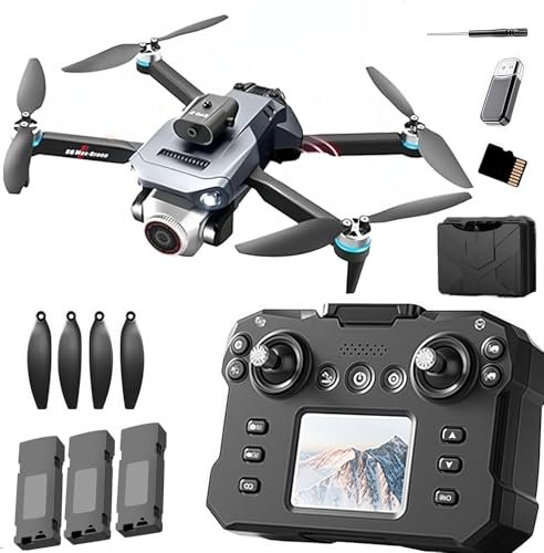 K6 Max D RC Body Drone with Screen Controller 3 Batteries Brushless Motor Waypoint Fly Optical Flow Localization