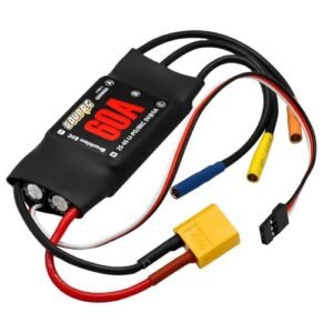 GOUPRC 60A Brushless ESC Speed Controller for RC Airplane Wing Design with 5V 7A BEC and XT60 Plugs