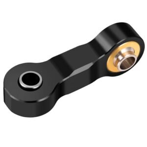 LSG Aluminum RC Drag Wheels Steering Drag Link Servo Linkage Tie Rod for Arrma 1 18 Granite Grom 1 14 Mojave Grom Mega 380 RC Model Black