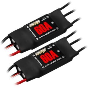 GOUPRC 60A Brushless ESC Speed Controller for RC Airplane Wing Construction with 5V 7A BEC and XT60 Plugs