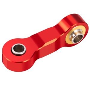 LSG Aluminum Steering Drag Link Servo Linkage Tie Rod for Mega RC Model Truck Arrma 1 18 Granite Grom 1 14 Mojave Grom Mega 380 Red