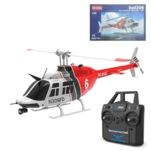 FunXylophy C138 2.4G 6CH RC Helicopter for Adults Perfect for Crazy RC Helicopter Stunts Red Black White with 2 Battery