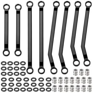 MORFUM High Clearance Ascent 18 Chassis Links Set CNC Aluminum Upgrade for Redcat Ascent 18 1 18 RC Crawler Car Perfect for RC Willey Clearance Beds