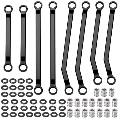 MORFUM High Clearance Ascent 18 Chassis Links Set CNC Aluminum Upgrade for Redcat Ascent 18 1/18 RC Crawler Car Perfect for RC Willey Clearance Beds