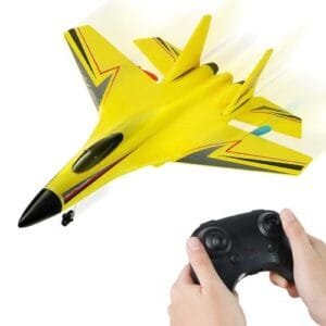 2025 Gravity Gliders EPP RC Airplane with Advanced Control Surfaces 2.4GHz Remote Control for Beginners and Kids Yellow