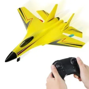2025 Gravity Gliders EPP RC Airplane with Advanced Control Surfaces 2.4GHz Remote Control for Beginners and Kids Yellow