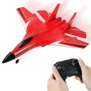 2025 New Gravity Gliders Airplane with Custom Decals for RC Airplanes Upgrade RC Plane Remote Control Glider 2.4 GHZ 2 Channels Anti Collision Silicone Nose Red