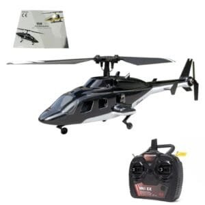 URFunModel V3 Build It Yourself RC Plane 2.4G 5CH Remote Control Helicopter with LED Lights Ready to Fly
