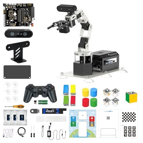 Yahboom 3D Adaptive Robotic Arm Kit for Mechanical Engineers with ROS Deepth Develop Ubuntu AI Vision and Orin Nano Super 4GB