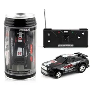 Tainrunse Coke Can RC Car Mods Mini Remote Control Drift Car with Roadblocks for Kids