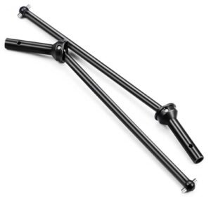 MORFUM 2Pcs Spring Steel Front Axle CVD Drive Shafts Set for Monster Jam RC Truck Bodies Upgrade Compatible with ARRMA KRATON 6S V4 V5 BLX 4WD RC Monster Truck