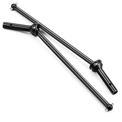 MORFUM 2Pcs Spring Steel Front Axle CVD Drive Shafts Set for Monster Jam RC Truck Bodies Upgrade Compatible with ARRMA KRATON 6S V4 V5 BLX 4WD RC Monster Truck