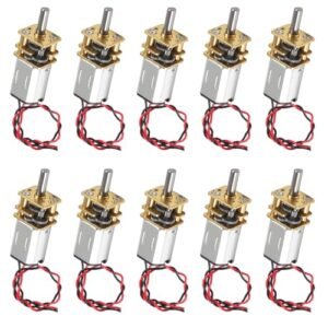 Coliao 10pcs N20 Gear Motor Mini DC 3V 6V Full Metal Gearbox for RC Car Without Body DIY Toys
