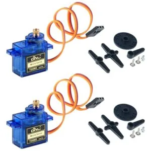 2PCS TS90MD Mini Digital Servo Full Metal Gear 360 Degree Continuous Rotation for WW1 RC Model Airplane Kits