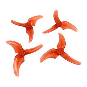 AYDCMC 2Pairs Emax Avan Rush 2.5 Inch 3 Blade CW CCW Propeller for FPV Racing Drone and Emax Tinyhawk II Freestyl Replacement Blades Red