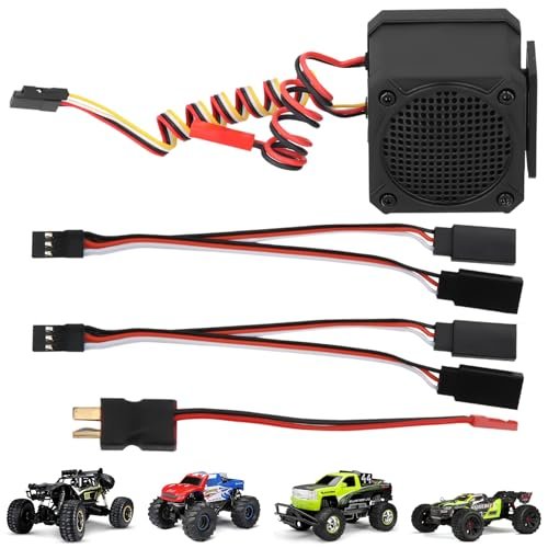 equlup Sound Simulator, 10 Engine Sound Effect Simulator Upgrade Spare Parts Accessory for RC Car Truck Crawler Model