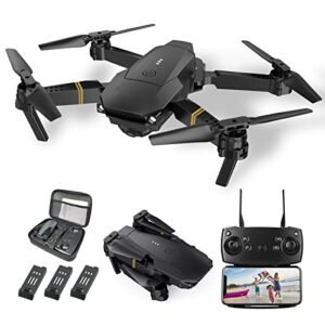 Holy Stone HS720 Foldable GPS Drone with 4K UHD Camera for Adults 3 Batteries and Carrying Case FPV RC Quadcopter with Altitude Hold One Key Take Off Landing