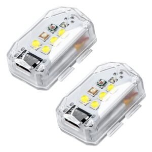 RC Strobe Light Kit Universal 3 Colors 6 Strobe Modes Anti Collision Light for DJI Mini 4 Pro Mavic 4 Pro Air 3S Avata 2 and More 2 PCS