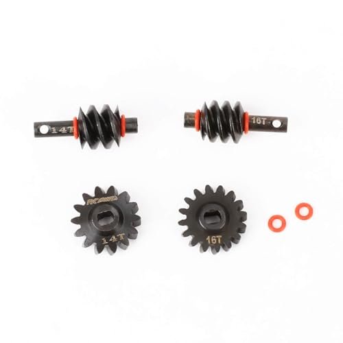 RCAWD SCX24 AX24 16T 14T Worm Gear Set for Dodge Dakota RC Body and Other 1 24 Scale Models