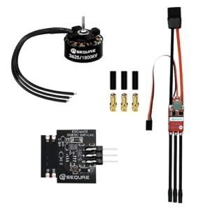 SEQURE 3625 Brushless Motor 1800KV Outrunner Motor with SEQURE 70A Brushless ESC and WiFi Link Configuration Tool