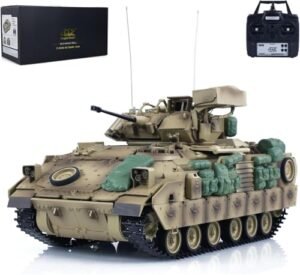 TOUCAN RC HOBBY Tongde 1 16 RC Model Fuel Tanks M2A2 Bradley with Infrared Barrel Recoil and Electric Toy Features