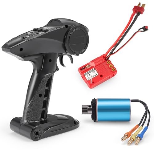 HAIBOXING 1 18TH Scale RC Cars Spare Parts Waterproof Brushless ESC Receiver Transmitter and Brushless Motor for HBX 18859A M1906 E770C M1904 M1905