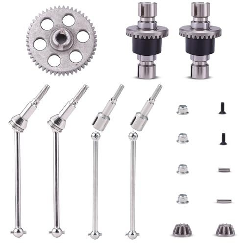HAIBOXING 1/12 RC Car Spare Parts Diff Complete Gears Metal Front Universal Drive Shafts and Rear Drive Shafts for HBX 903 903A 905 Models